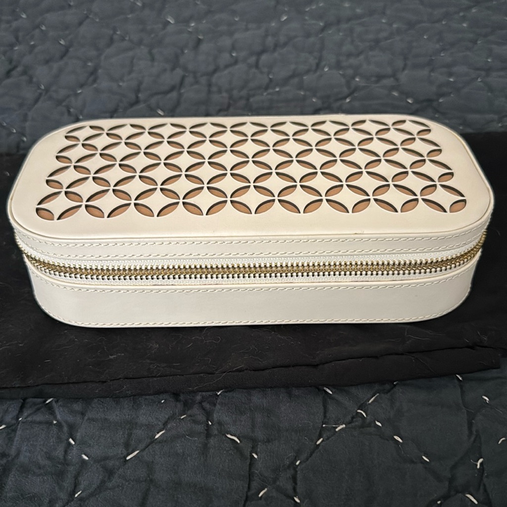 Wolf Palermo Leather Jewelry Travel Case 90$